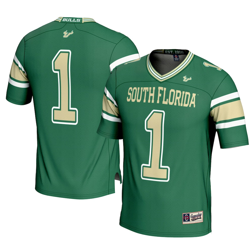 South Florida Bulls Gameday Greats Green Football Jersey product image