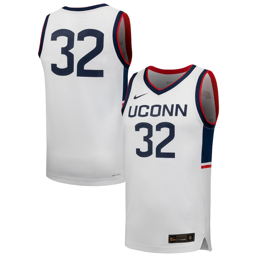 Uconn Huskies #32 Replica White Basketball Jersey product image