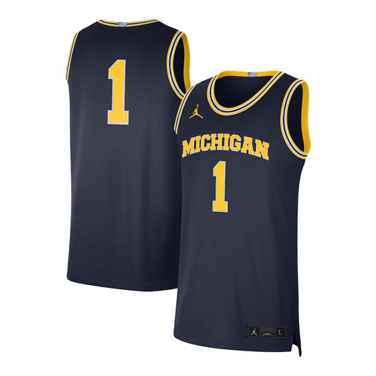 Michigan Wolverines Limited Navy Football Jersey product image