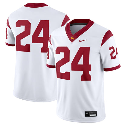 USC Trojans #24 Game White Football Jersey product image