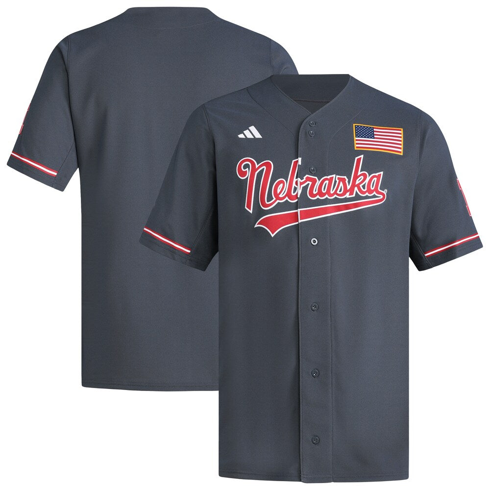 Nebraska Huskers Replica Gray Baseball Jersey product image