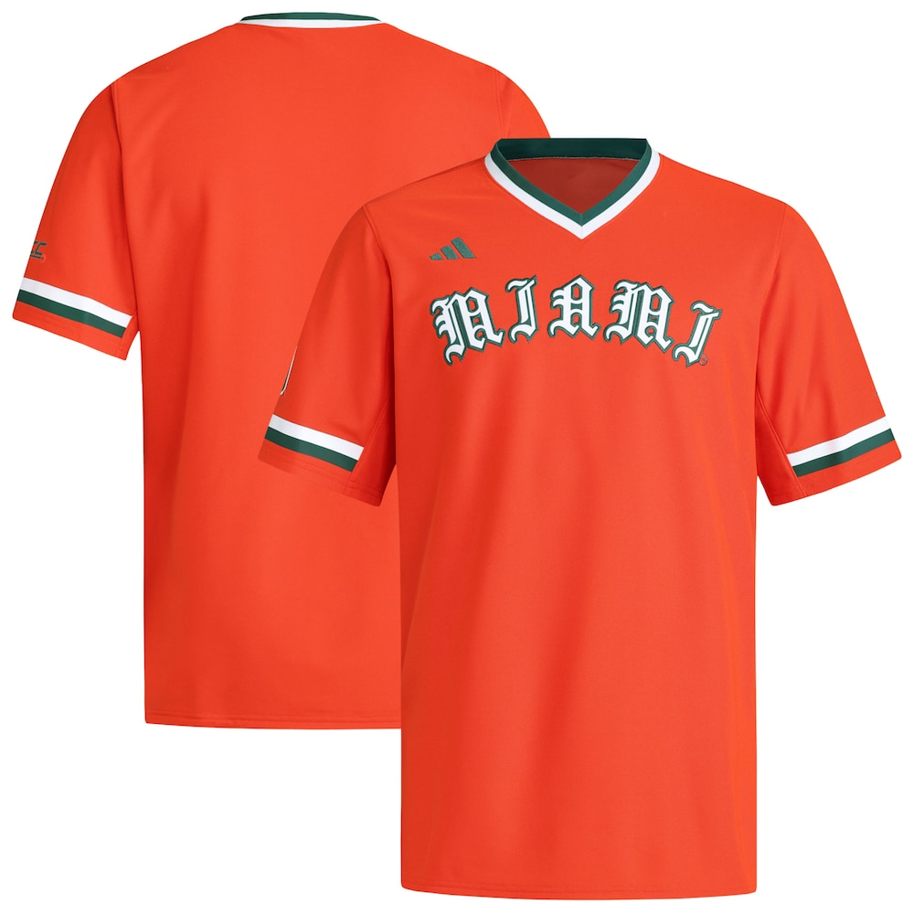Miami Hurricanes Orange Baseball Jersey product image