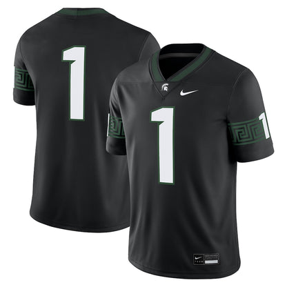 Michigan State Spartans Alternate Game Black Football Jersey product image