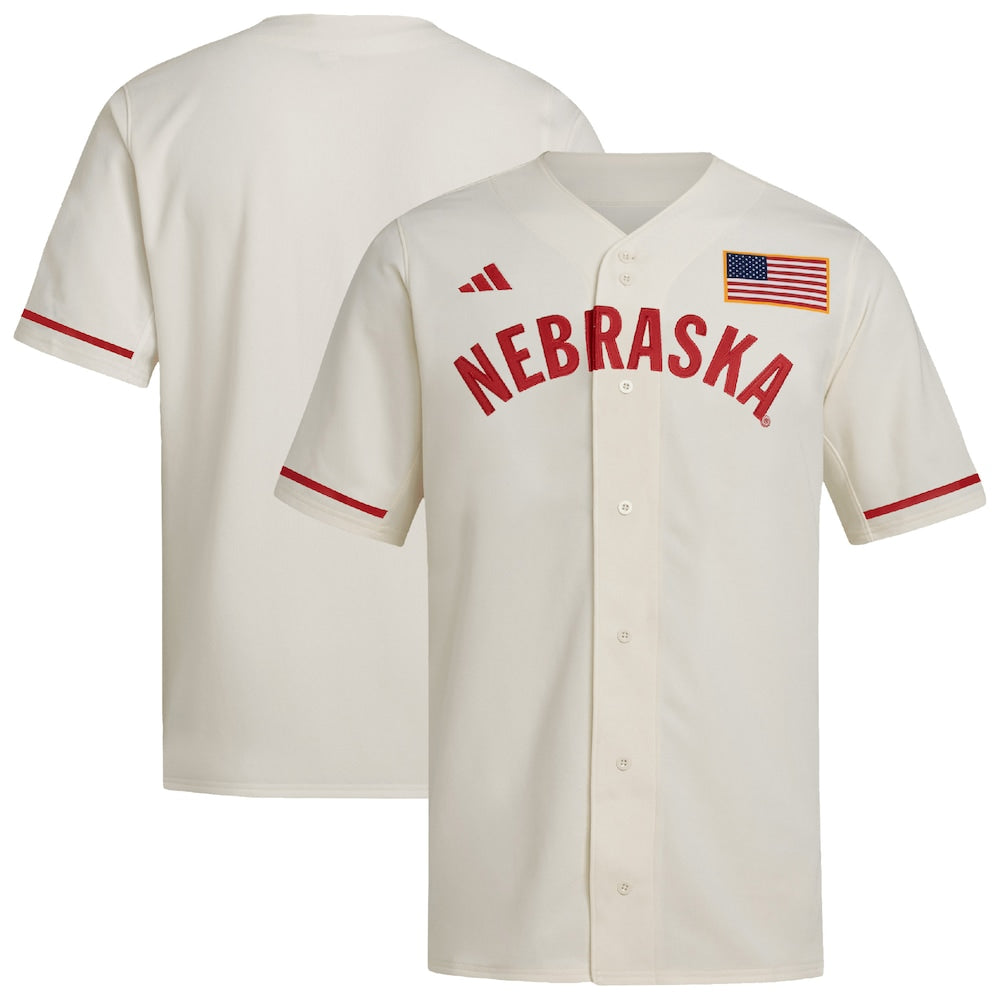 Nebraska Huskers Replica Cream Baseball Jersey product image