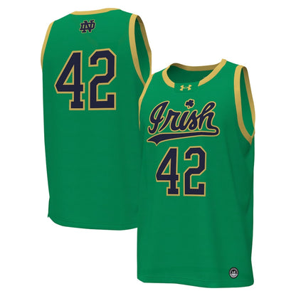 Notre Dame Fighting Irish Replica Kelly Green Basketball Jersey product image