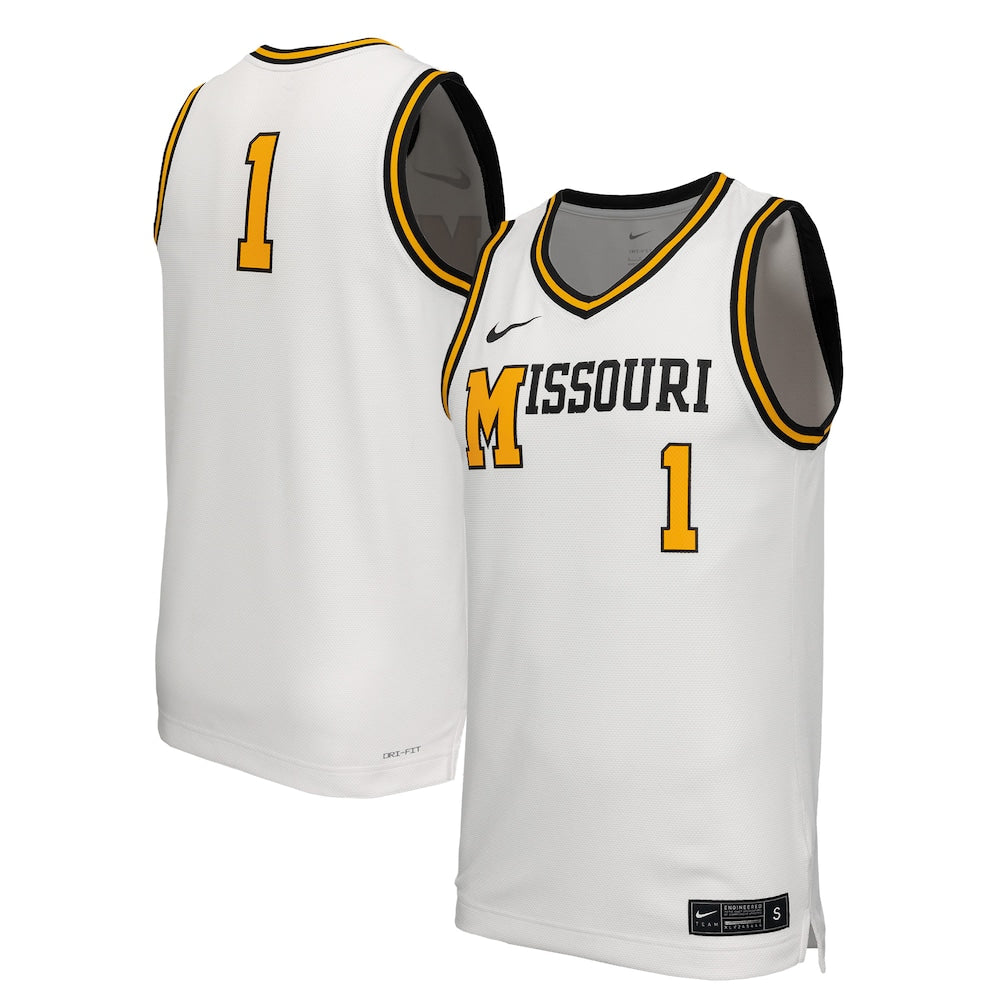 Missouri Tigers Replica Retro White Basketball Jersey product image