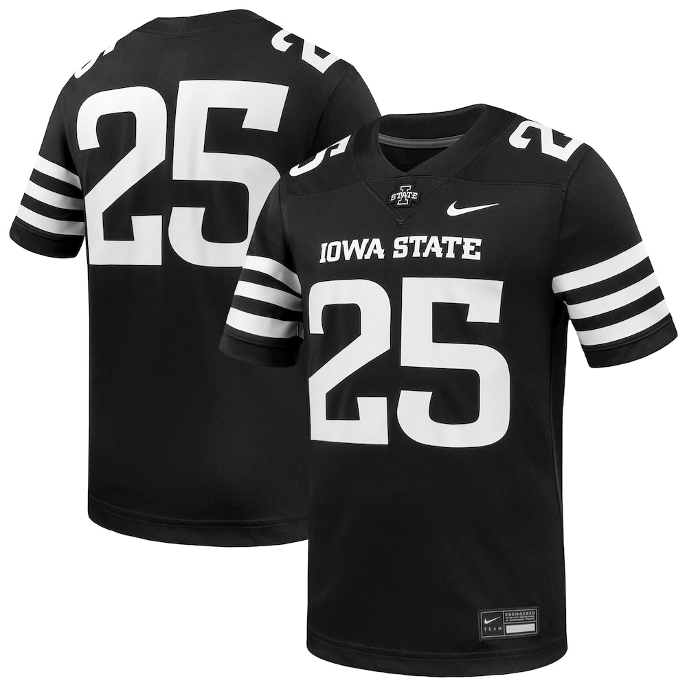 Iowa State Cyclones #1 Replica Game Untouchable Black Football Jersey product image