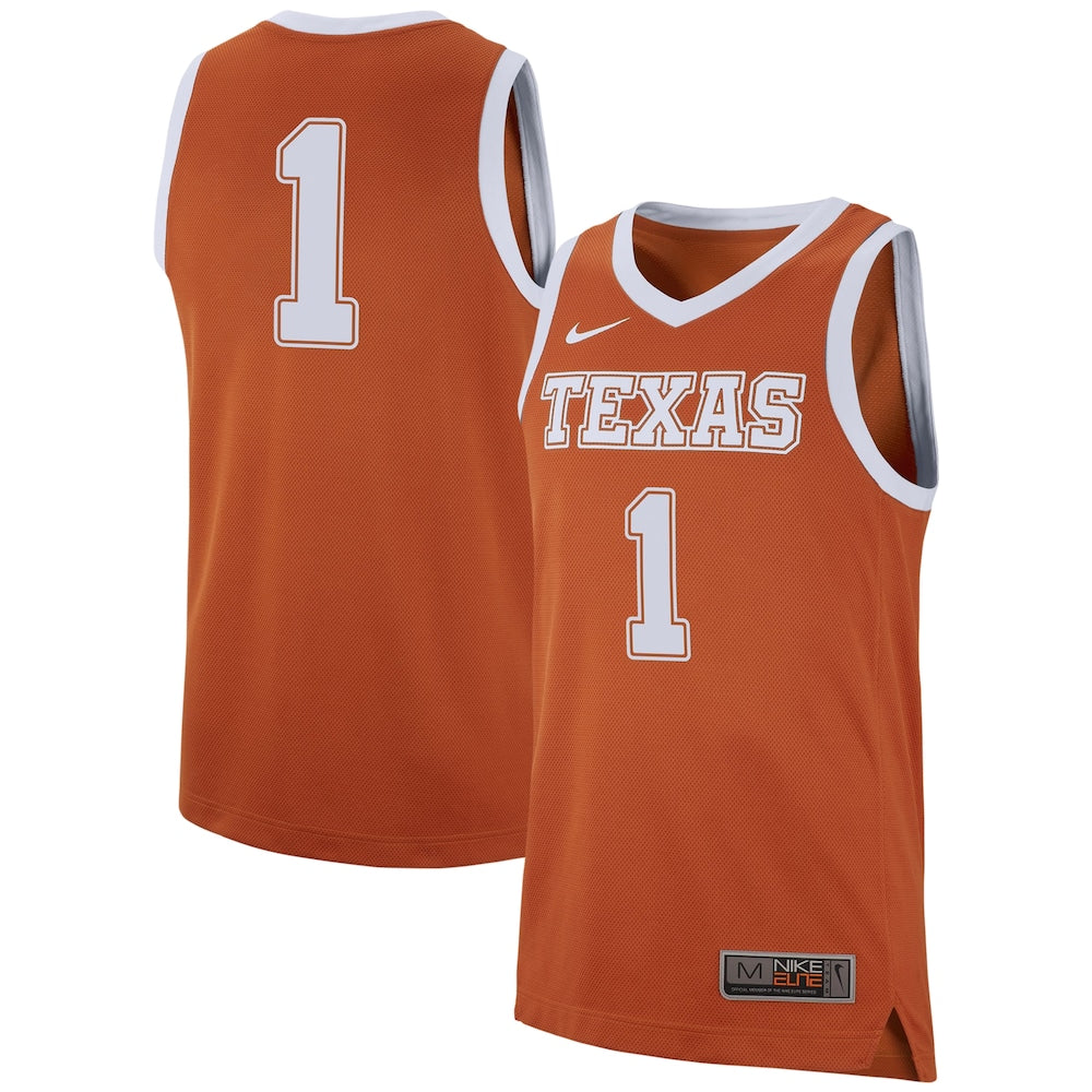 Texas Longhorns #1 Replica Orange Football Jersey product image