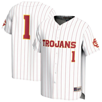 USC Trojans Lightweight Gameday Greats White Baseball Jersey product image