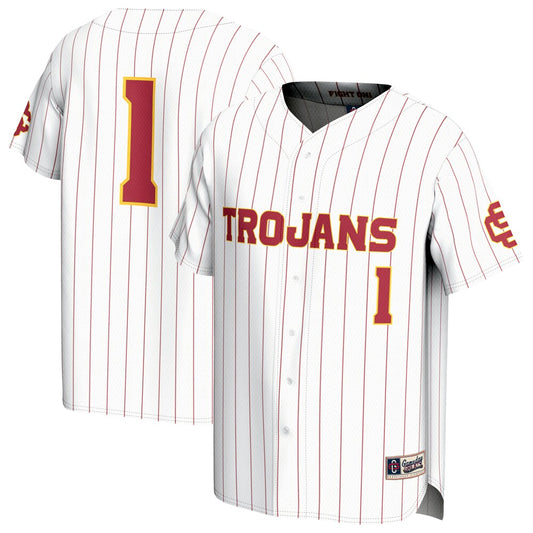 USC Trojans Lightweight Gameday Greats White Baseball Jersey product image