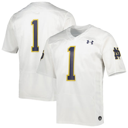 Notre Dame Fighting Irish #1 Replica White Football Jersey product image