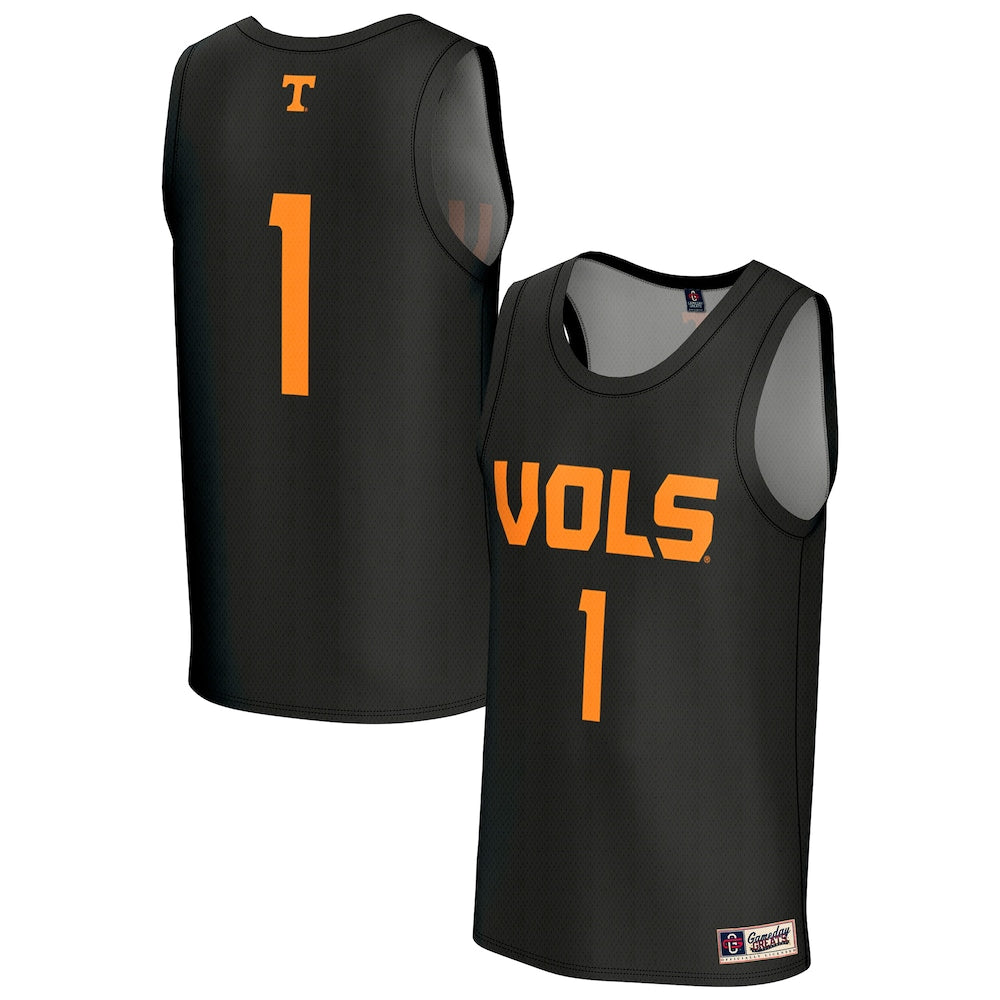 Tennessee Volunteers Lightweight Gameday Greats Black Basketball Jersey product image