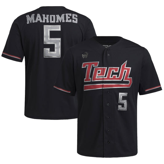 P. Mahomes Black TEXA5 Replica Baseball Jersey rtj college 338