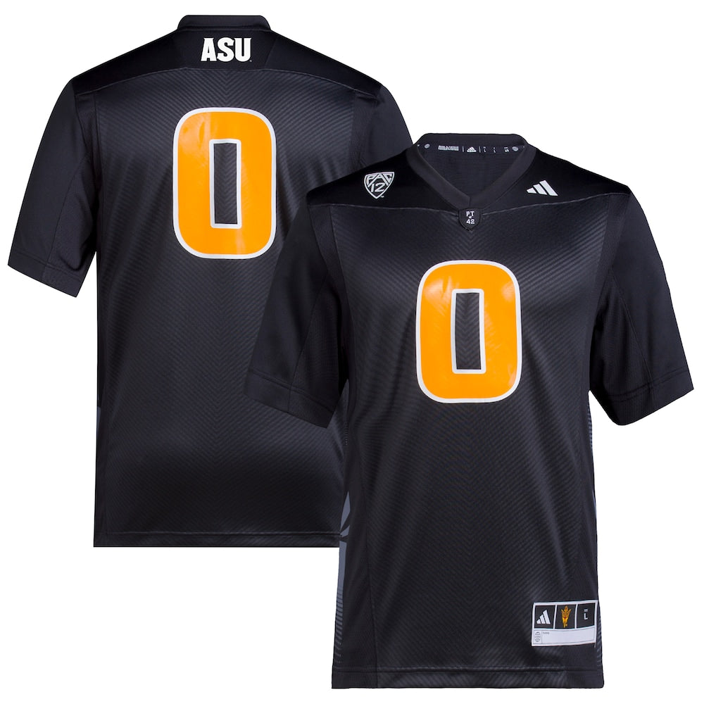 Arizona State Sun Devils #0 2023 Premier Black Football Jersey product image