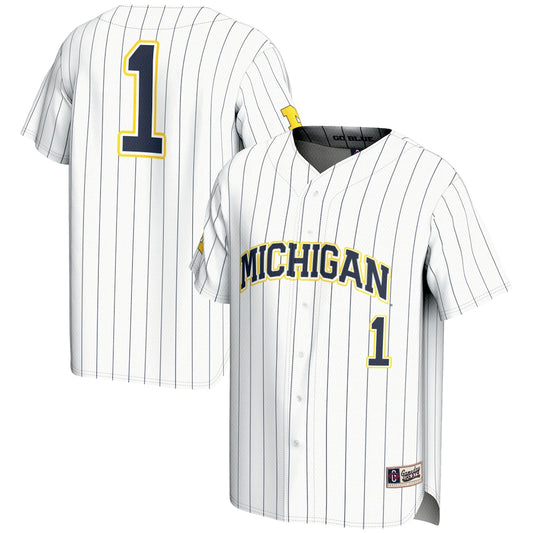 Michigan Wolverines Lightweight Gameday Greats White Baseball Jersey product image