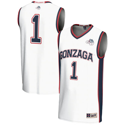 Gonzaga Bulldogs Lightweight Gameday Greats White Basketball Jersey product image