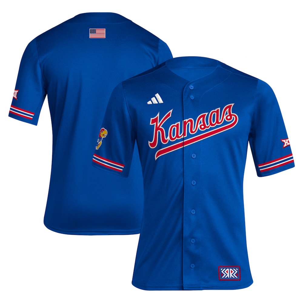 Kansas Jayhawks Replica Retro Royal Baseball Jersey product image