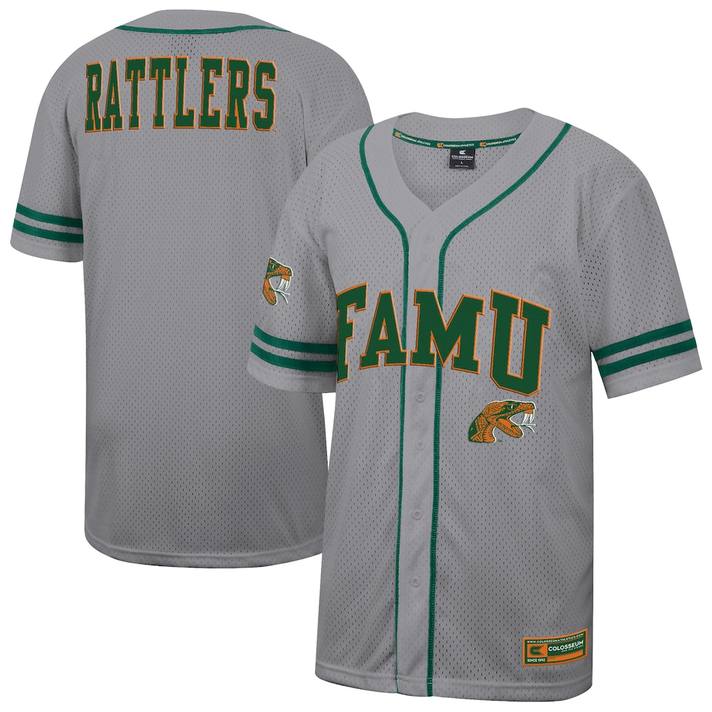 Florida A&m Rattlers Gray Baseball Jersey product image
