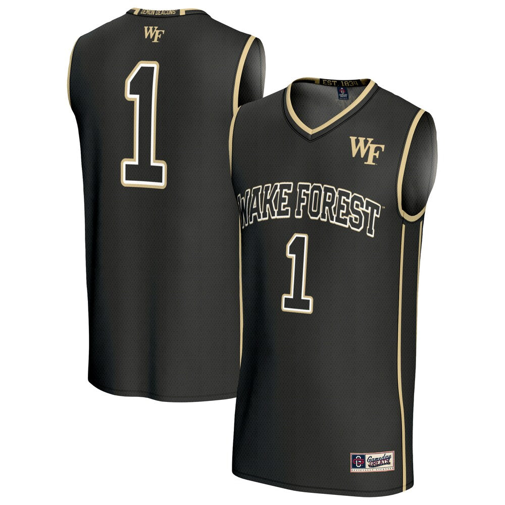 Wake Forest Demon Deacons Lightweight Gameday Greats Black Basketball Jersey product image
