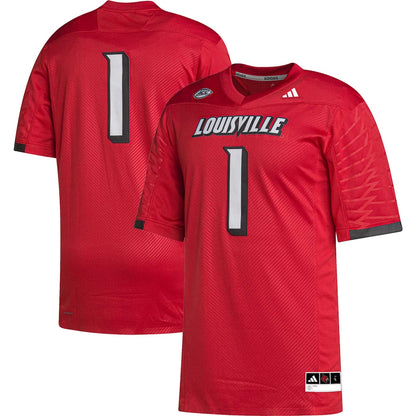 Louisville Cardinals #1 Premier Cardinal Football Jersey product image