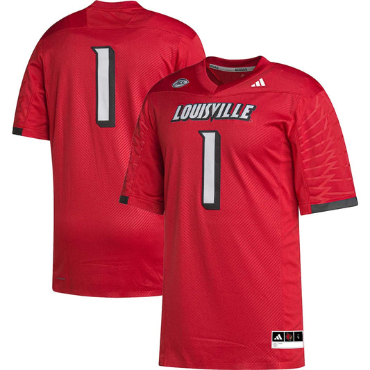 Louisville Cardinals #1 Premier Cardinal Football Jersey product image