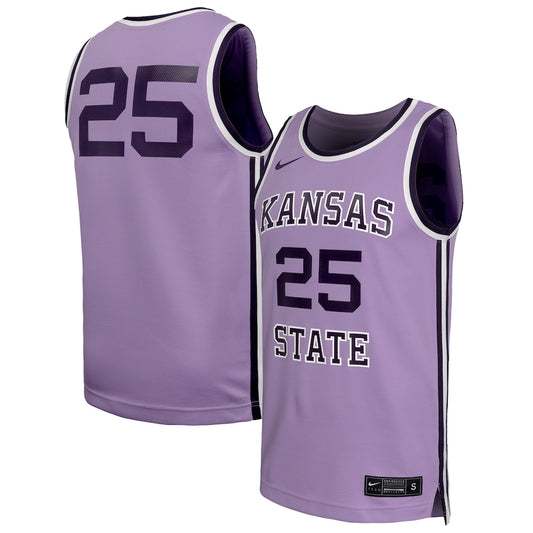 Kansas State Wildcats #25 Replica Purple Basketball Jersey product image