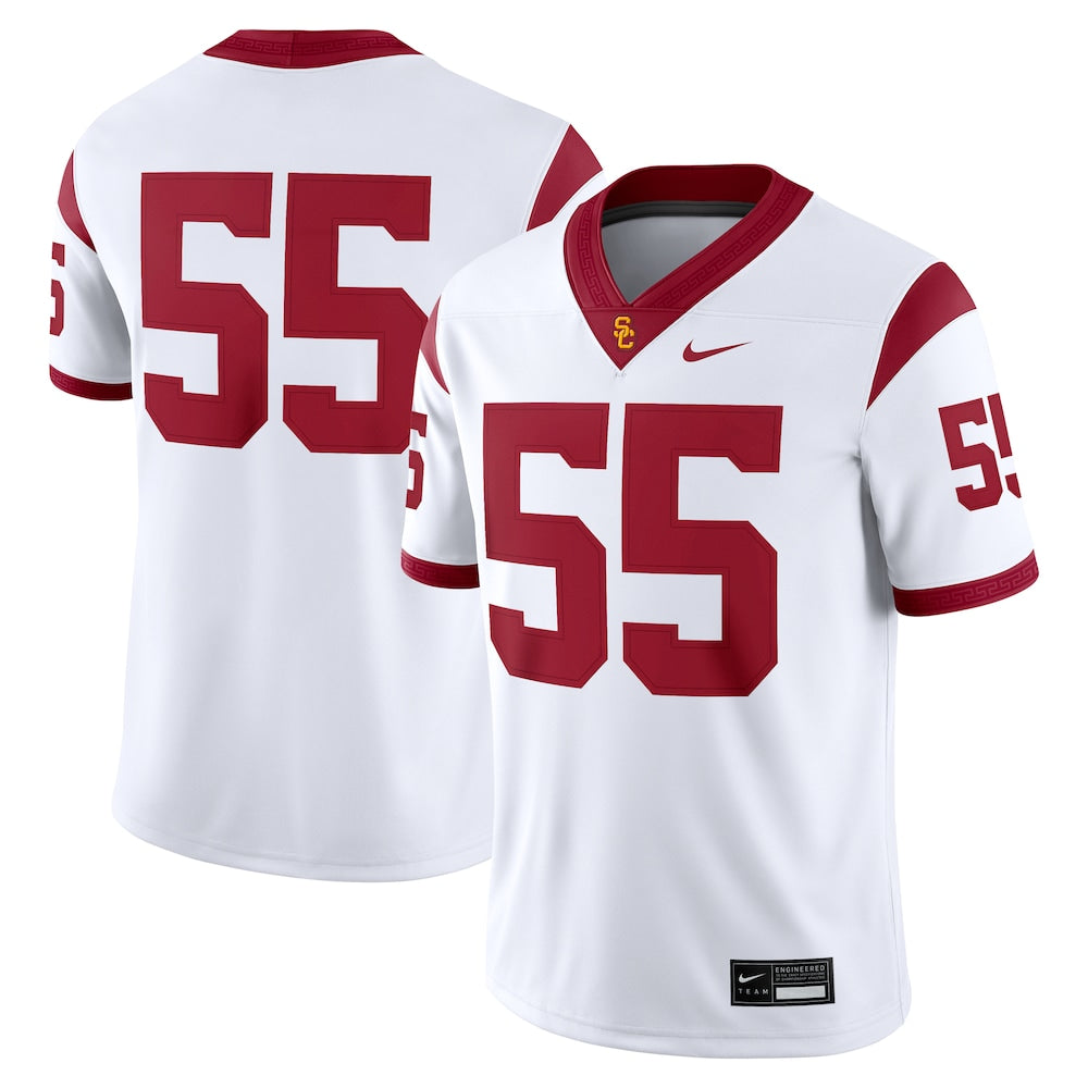 USC Trojans #55 Away Limited Game White Football Jersey product image