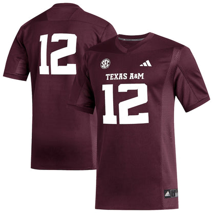 Texas A&m Aggies #12 Replica Maroon Football Jersey product image