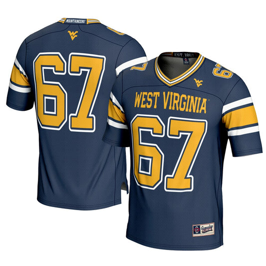 West Virginia Mountaineers Gameday Greats Navy Football Jersey product image