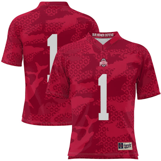 Ohio State Buckeyes Gameday Greats Scarlet Football Jersey product image