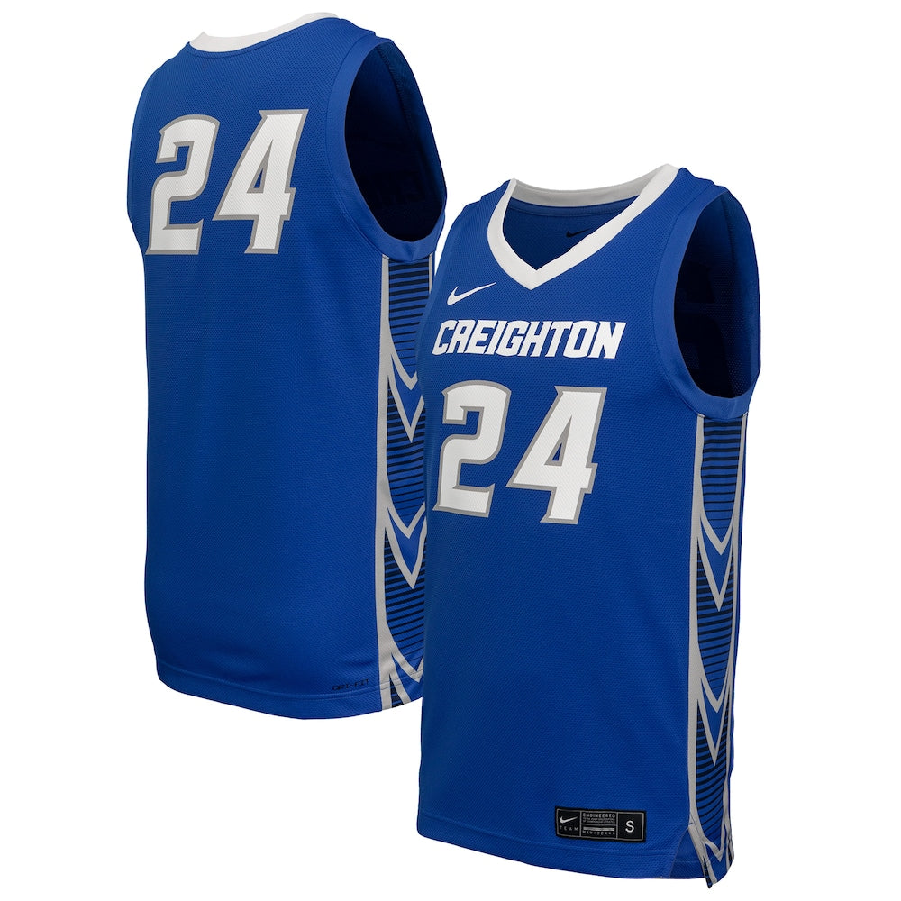 Creighton Bluejays #24 Replica Royal Basketball Jersey product image