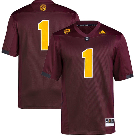 Arizona State Sun Devils #1 Premier Maroon Football Jersey product image