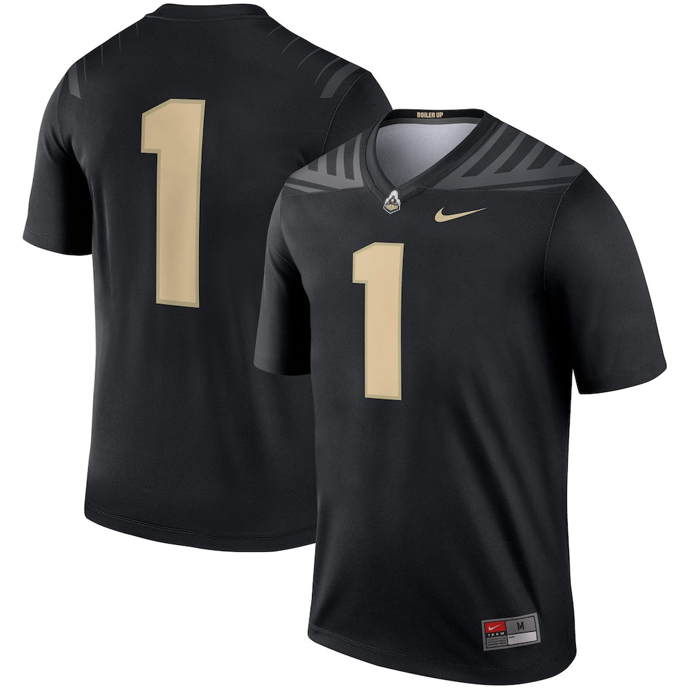 Purdue Boilermakers #1 Black Football Jersey product image