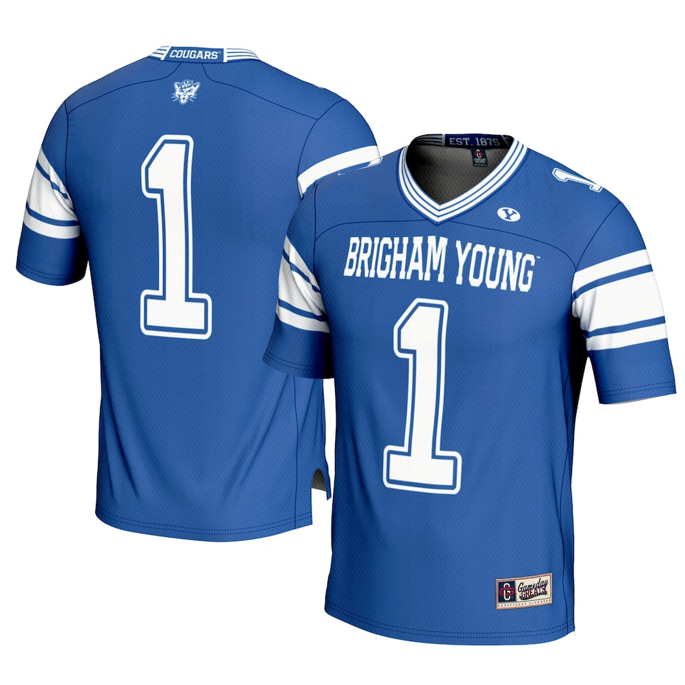 BYU Cougars Gameday Greats Royal Football Jersey product image