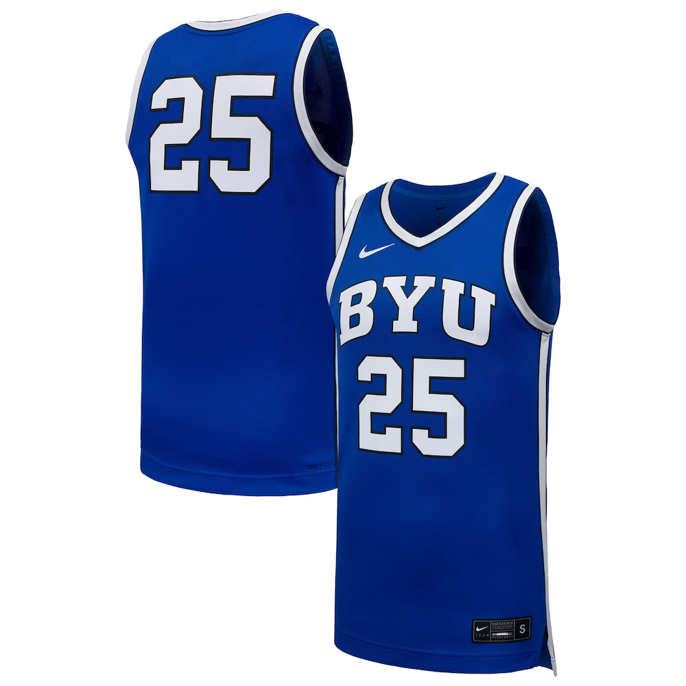 BYU Cougars #25 Replica Royal Basketball Jersey product image