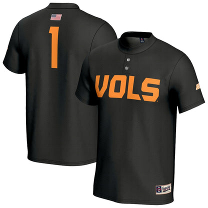Tennessee Volunteers Lightweight Gameday Greats Black Baseball Jersey product image