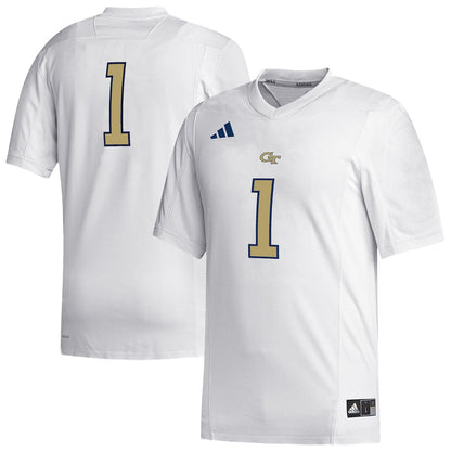 Georgia Tech Yellow Jackets #1 Replica Yellow Football Jersey product image