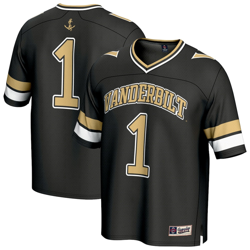Vanderbilt Commodores Lightweight Gameday Greats Black Football Jersey product image