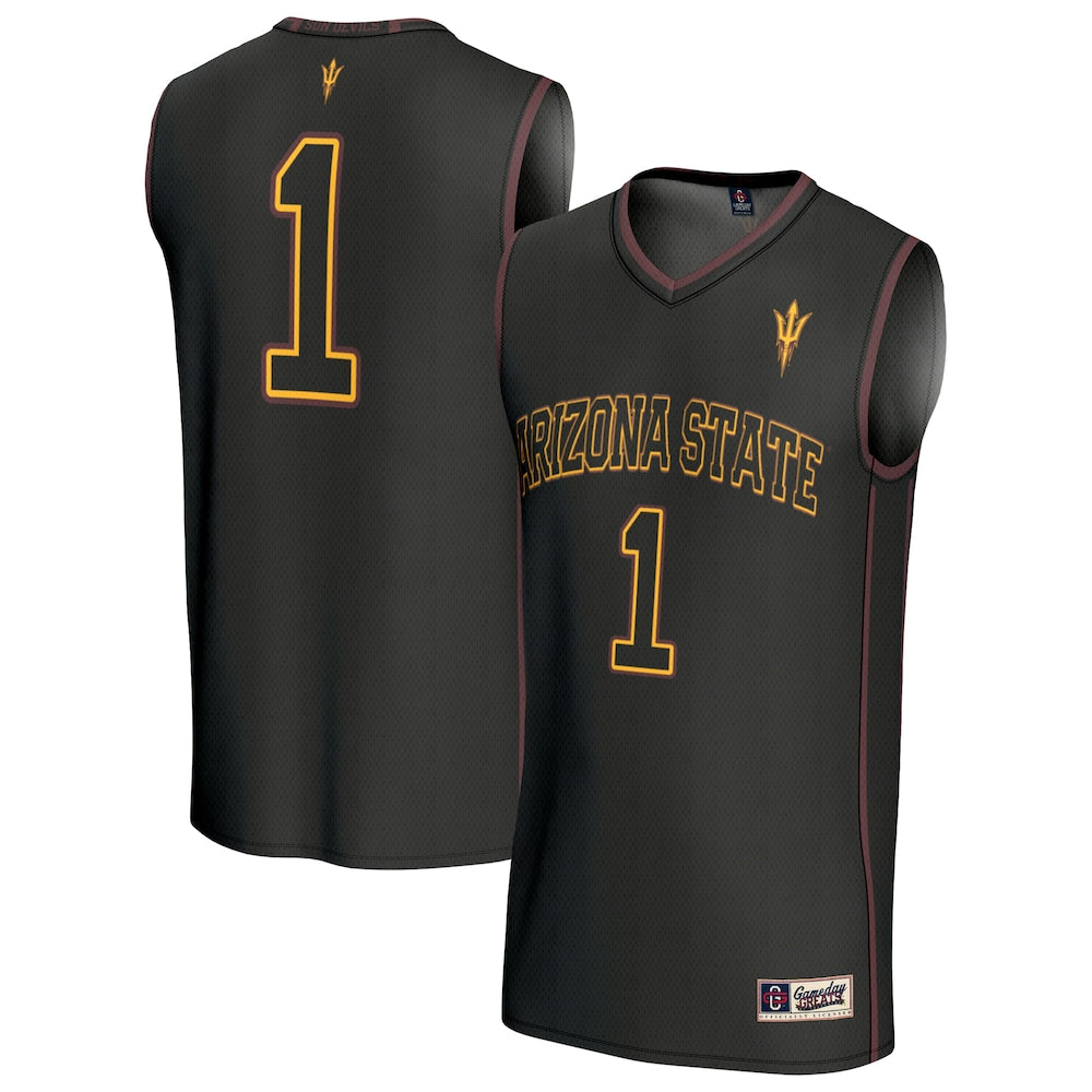 Arizona State Sun Devils Lightweight Gameday Greats Black Basketball Jersey product image
