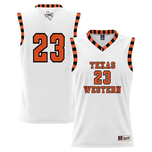 UTEP Miners Throwback Gameday Greats White Basketball Jersey product image