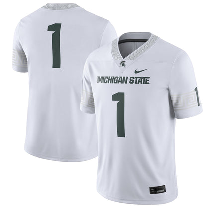 Michigan State Spartans #1 Game White Football Jersey product image