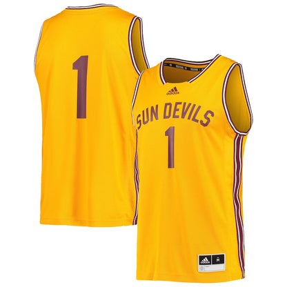 Arizona State Sun Devils #1 Retro Gold Football Jersey product image