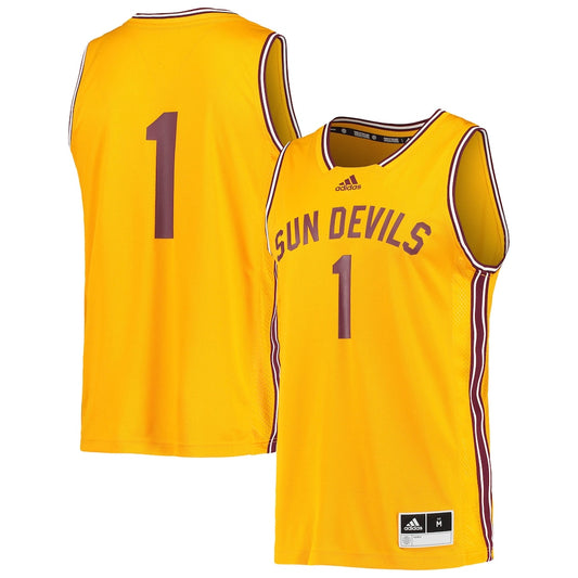 Arizona State Sun Devils #1 Retro Gold Football Jersey product image