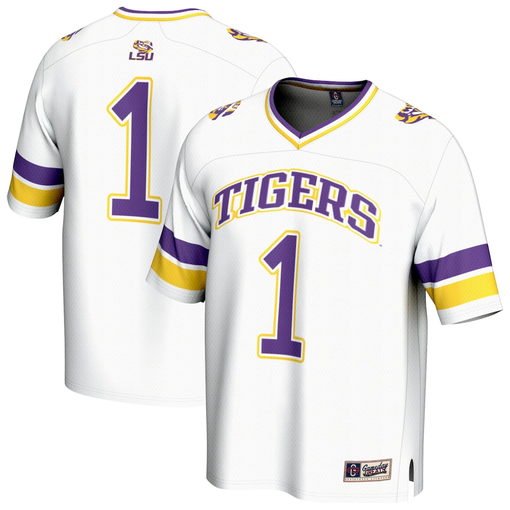 LSU Tigers Gameday Greats White Football Jersey product image