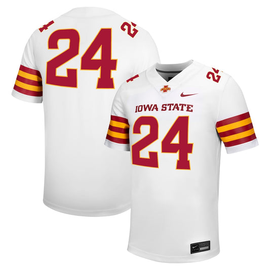 Iowa State Cyclones #24 Untouchable White Football Jersey product image