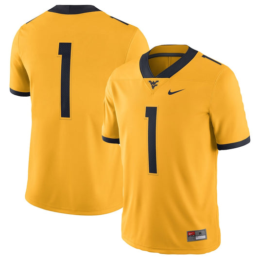 West Virginia Mountaineers Alternate Game Gold Football Jersey product image