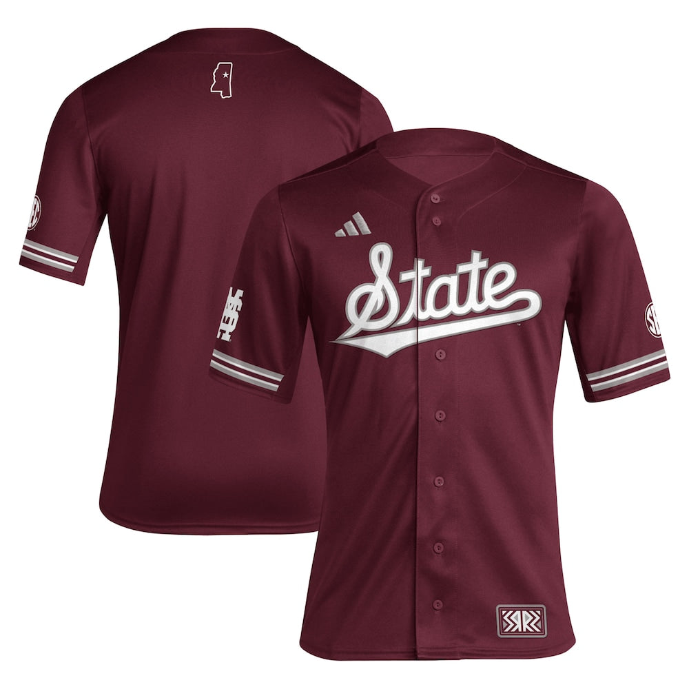 Mississippi State Bulldogs Replica Retro Maroon Baseball Jersey product image
