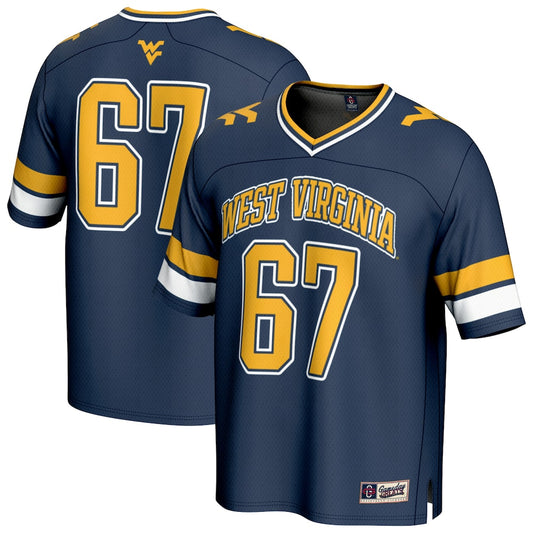 West Virginia Mountaineers Lightweight Gameday Greats Navy Football Jersey product image