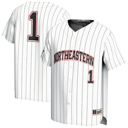 Northeastern Huskies Lightweight Gameday Greats White Baseball Jersey product image