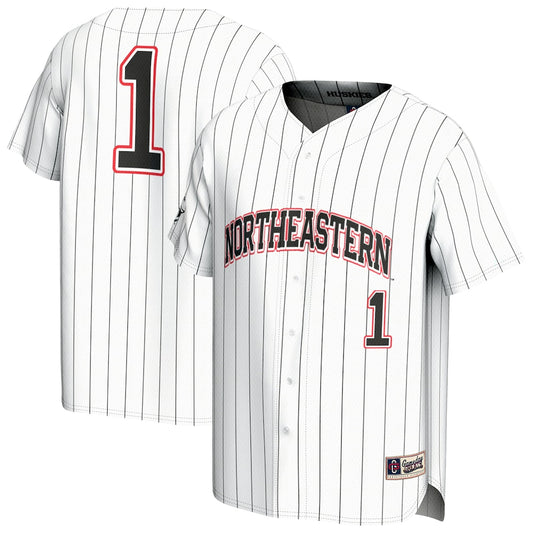 Northeastern Huskies Lightweight Gameday Greats White Baseball Jersey product image